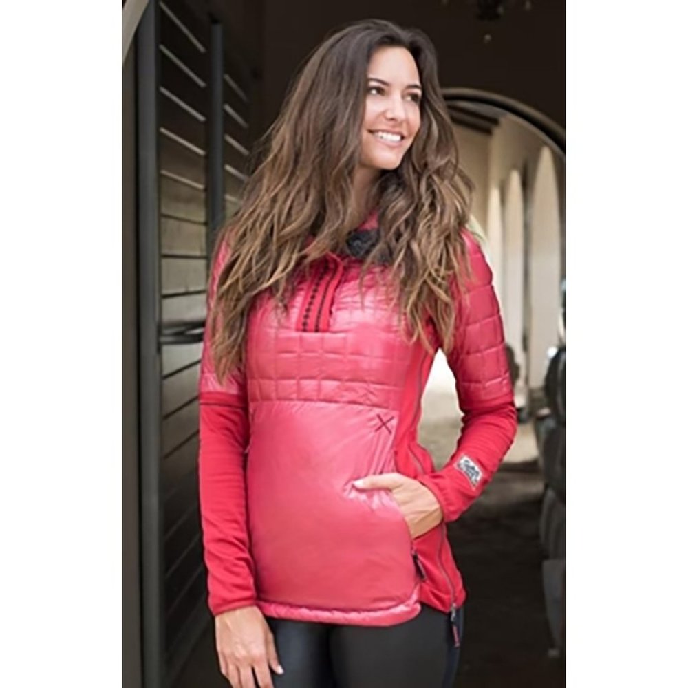 NEW Alp-n-Rock Red/Winter Fire Pullover Ultralight Down Insulated Jacket/Top